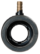 Radice Zwevend rubber binnenlager met waterinlaat, Ø40mm & koker Ø60mm - ALLPA