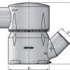 Kunststof waterlock MGS inlaat 127mm-45gr uitl 127mm - Vetus