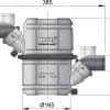 VETUS waterlock- geluiddemper type NLP50, 51 mm aansluitingen, 4,5 liter - Vetus