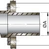 Uitlaatspiegeldoorvoer D 45mm rubber - Vetus