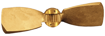 Radice 2-blads bronzen klapschroef voor saildrive, 13 x11 , links (Volvo-Yanmar-Technodrive & Nanni) - Radice