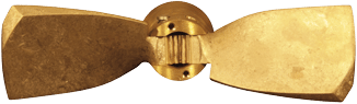 Radice 2-blads bronzen klapschroef voor saildrive, 16 x10 , rechts (Selva) - Radice
