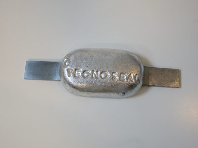Aluminium anode 0,4kg met lasstrip - Technoseal