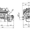 Solé Mini 44 Scheepsdieselmotor met Technodrive keerkoppeling TMC60P, reductie 2.00:1 - Sole
