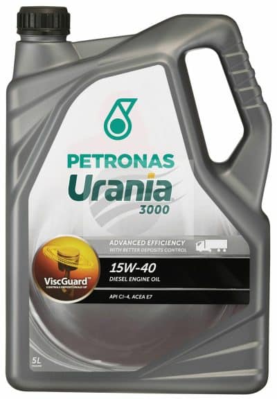 Motorolie: Petronas 15W40 - Urania 3000 - 5L - Petronas
