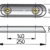 Huidanode Vetus type 25, aluminium - Vetus