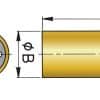 VETUS watergesmeerde rubberlager, as 35 mm, lengte 140 mm - Vetus
