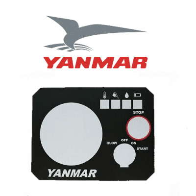 Dashboard sticker Yanmar 129271-91120E - YANMAR