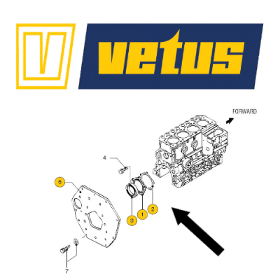 Pakking krukas keerring Vetus SMT7761 - Vetus