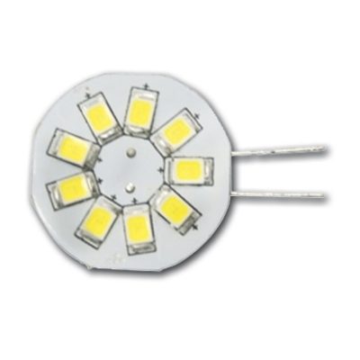LED G4 10-30V - 1,5W warm wit 9 LEDS side pin - Hollex