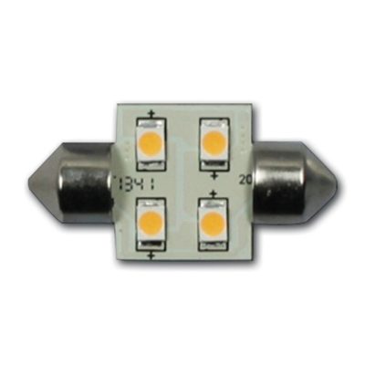 LED Ba15D 10-30V - 0,7W warm wit - Hollex