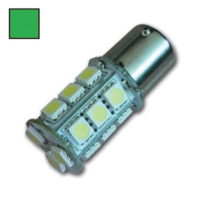 LED Bay15D 10-30V - 3,2W groen 18 LEDS - Hollex