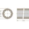 Rubberlager met messing mantel 1.1-2  (38,1mm) x 2.3-8  (60,35mm) x 6  (152,4mm) - Michigan AquaLube