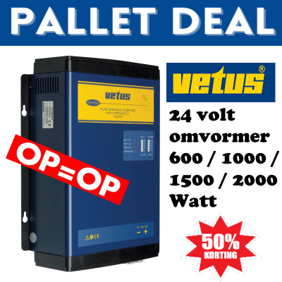 VETUS sinus-omvormer 600 W, 24 V naar 230 V, 50 Hz - Vetus