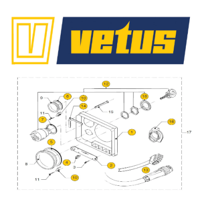 Gloeilamp 12V 1,2W tbv Vetus dashboard - Vetus