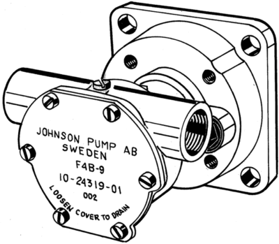Johnson Pump zelfaanzuigende bronzen koelwater-impellerpomp F4B-9