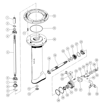 Lombardini saildrive manchet 4775537