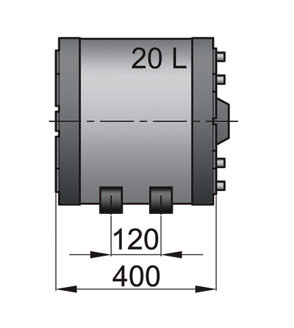 VETUS Dubbele wand boiler type WHD 20 liter.