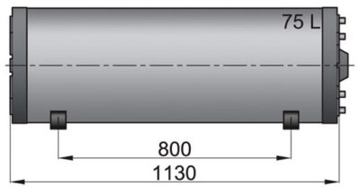 VETUS Dubbele wand boiler type WHD 75 liter