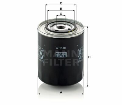 Oliefilter t.b.v. Iveco