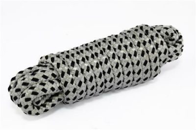 Hollex fenderlijn 12mm wit-zwart 16 strengen L=2,5mtr (2)
