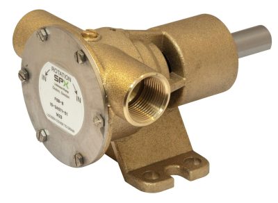 Buitenwaterpomp Johnson bronzen impellerpomp F5B-8, 46l-min, binnendraad 3-4 , voetmontage-pulley